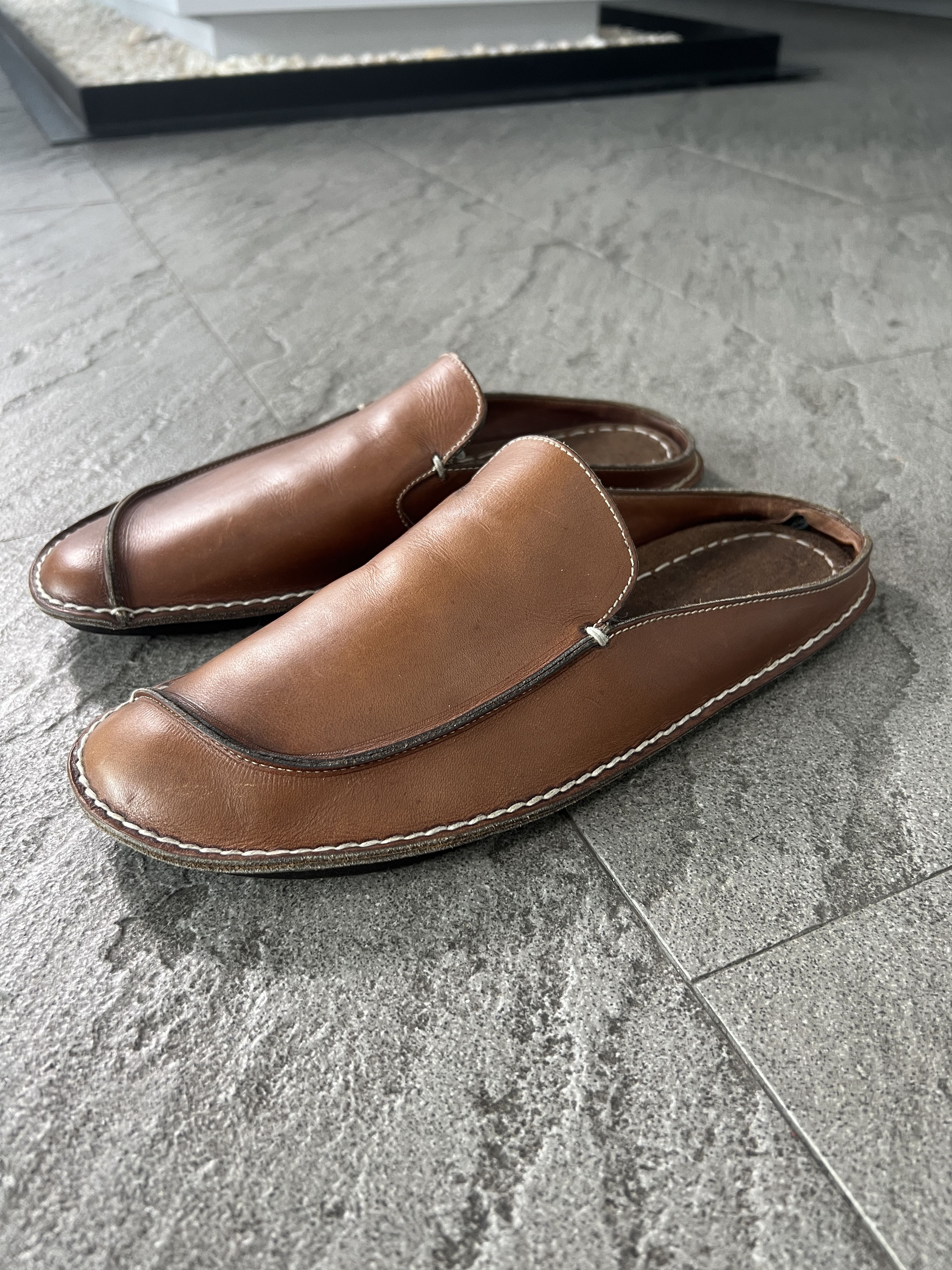 Jil Sander Jil Sander Brown Leather Slip On Loafers Size 7 Size US 7 / EU 40 - 1 Thumbnail