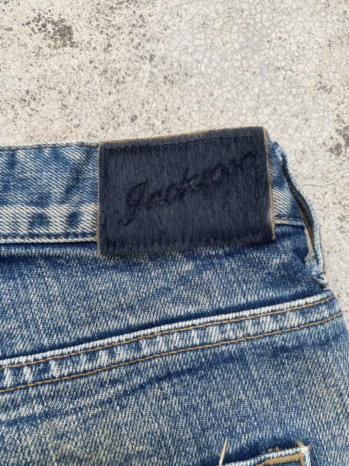 JACKROSE × Japanese Brand Flare Jeans Jackrose Distressd Clawkmark Boro Bootcut Size US 30 / EU 46 - 20 Thumbnail