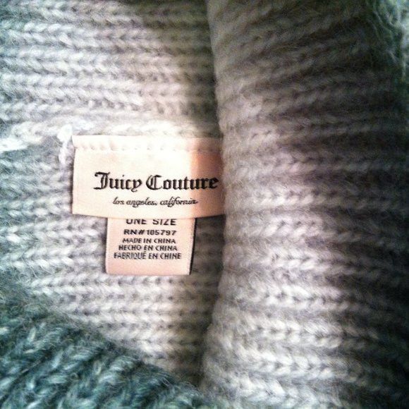Juicy Couture JUICY COUTURE WOMEN'S NEW ACRYLIC BLEND SCARF+HAT SET Size ONE SIZE - 3 Thumbnail