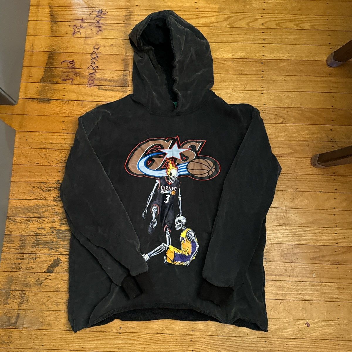 Other Gasnyc Black and red NBA hoodie #NBAstyle Size US L / EU 52-54 / 3 - 1 Thumbnail
