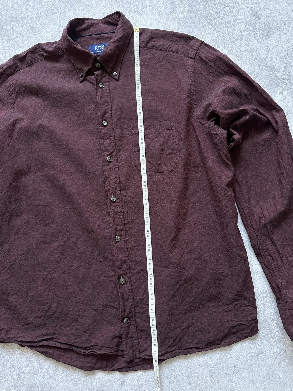 Eton ETON Cotton Long Sleeve Shirt Size XL Size US XL / EU 56 / 4 - 5 Thumbnail