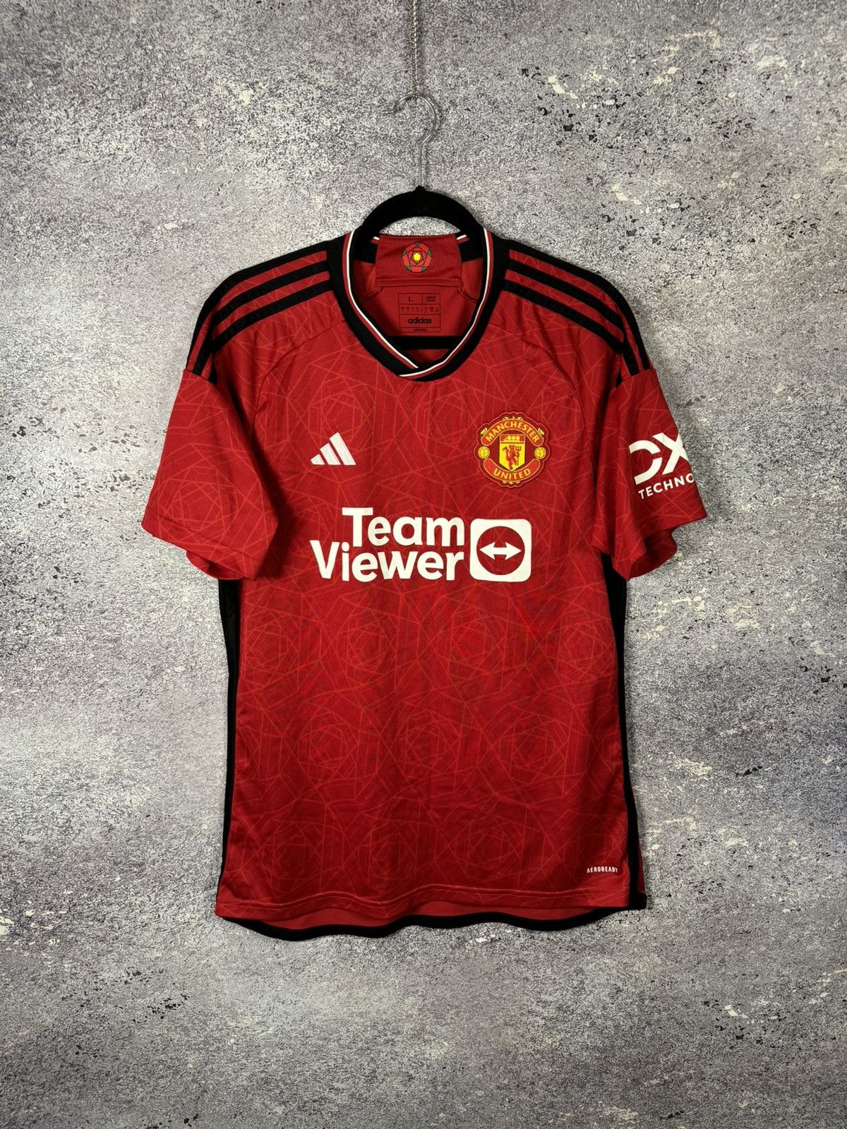 Adidas × Vintage Vintage Manchester United 2023/24 Adidas Soccer Jersey Large Size US L / EU 52-54 / 3 - 1 Thumbnail