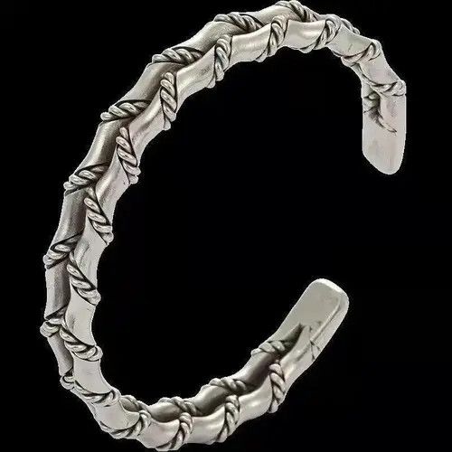 Jewelry Double Layer Silver Bracelet Size ONE SIZE - 8 Thumbnail