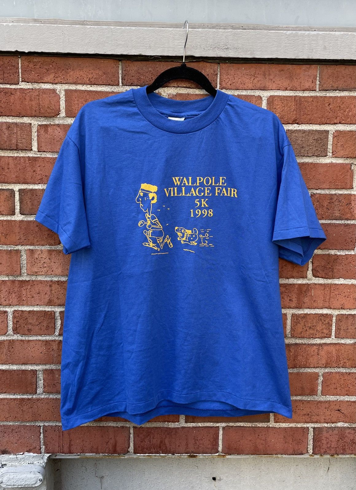 Hanes Vintage 1998 Hanes Walpole Village Fair 5k Running T Shirt Size US XL / EU 56 / 4 - 1 Thumbnail