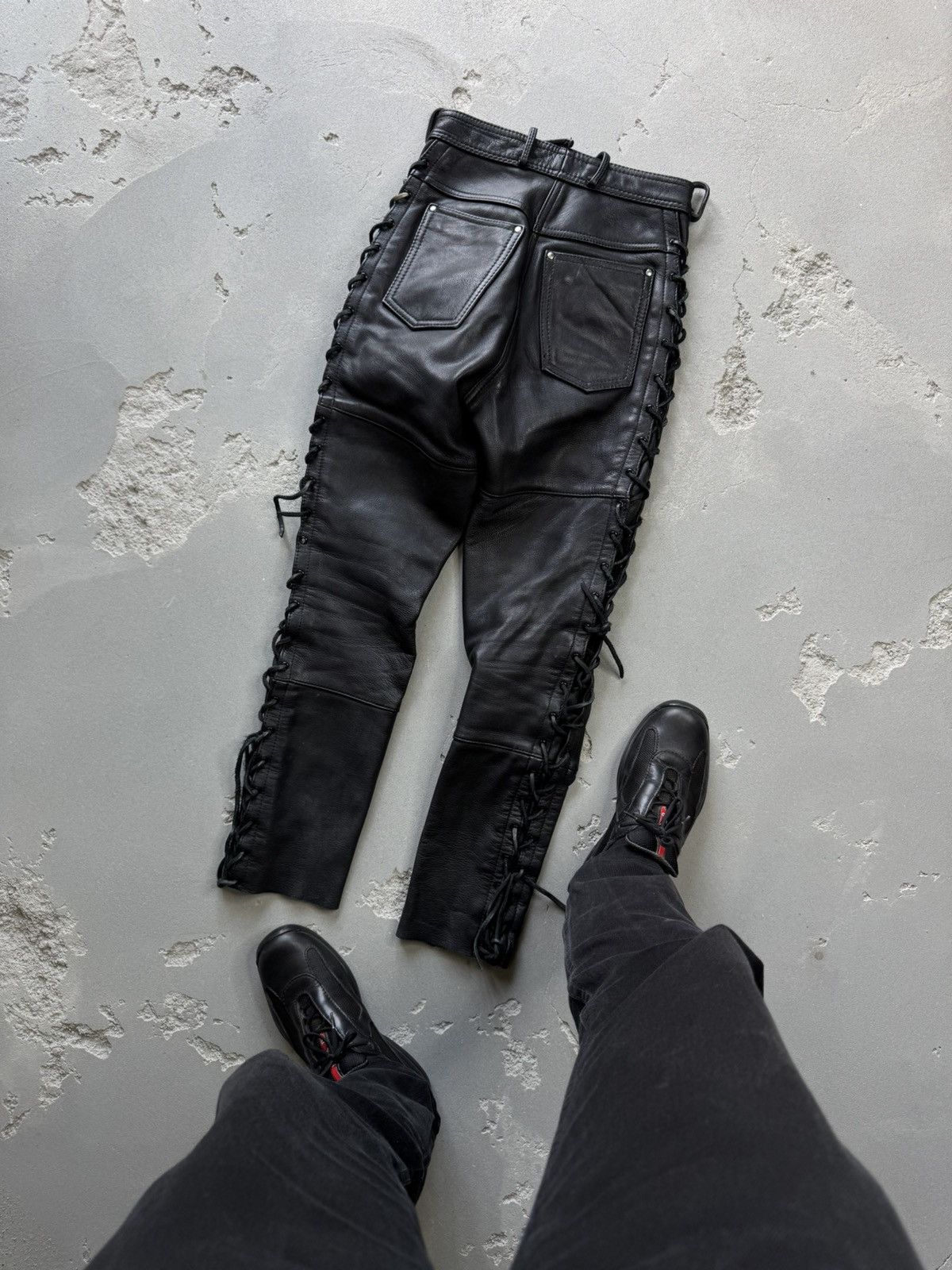 Genuine Leather × Hein Gericke × Vintage Vintage Hein Gericke Leather Pants 90s Playboi Carti Size US 34 / EU 50 - 2 Thumbnail