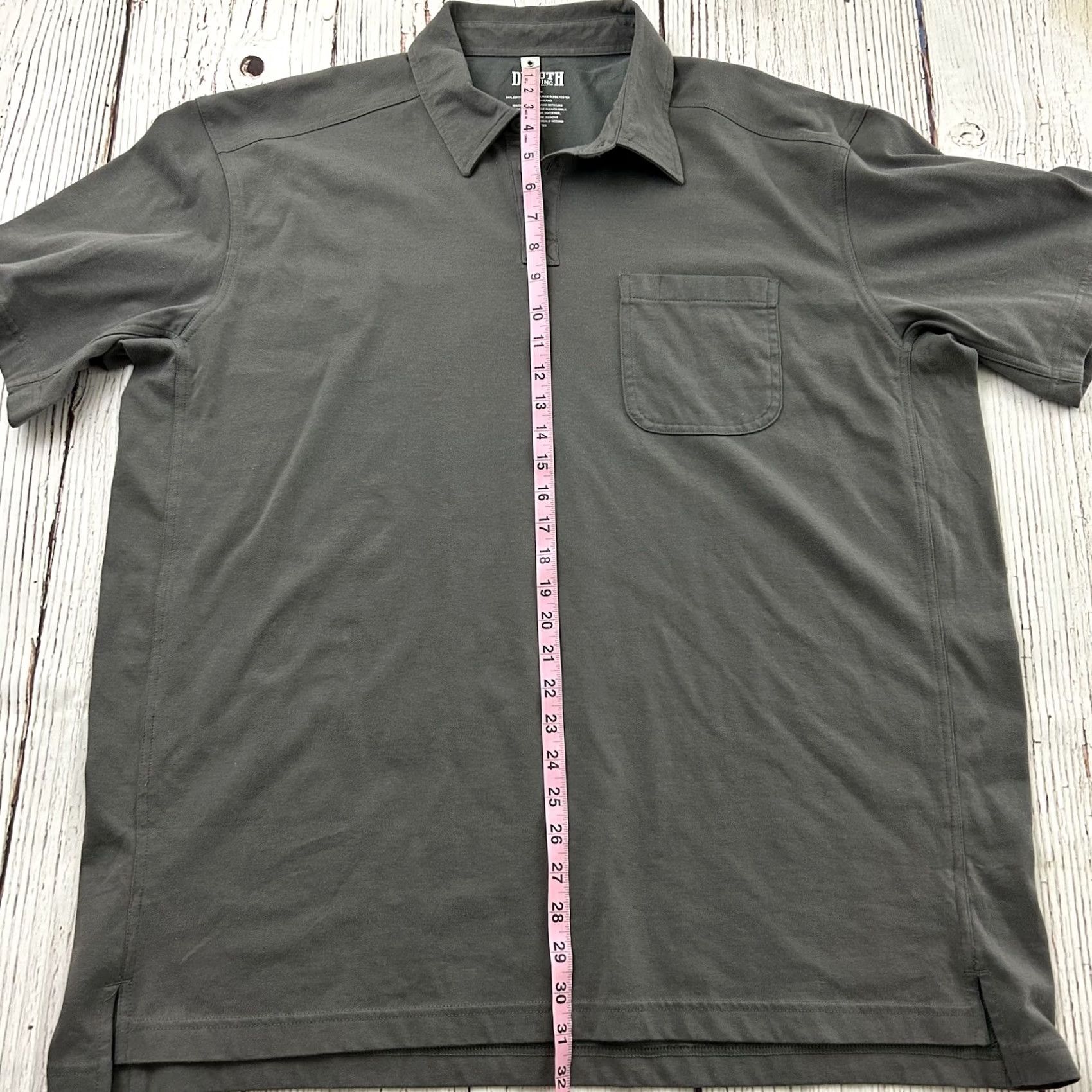 CO Duluth Trading Co Short Sleeve Button Front Polo Shirt Mens XL Solid Gray Size US XL / EU 56 / 4 - 4 Thumbnail