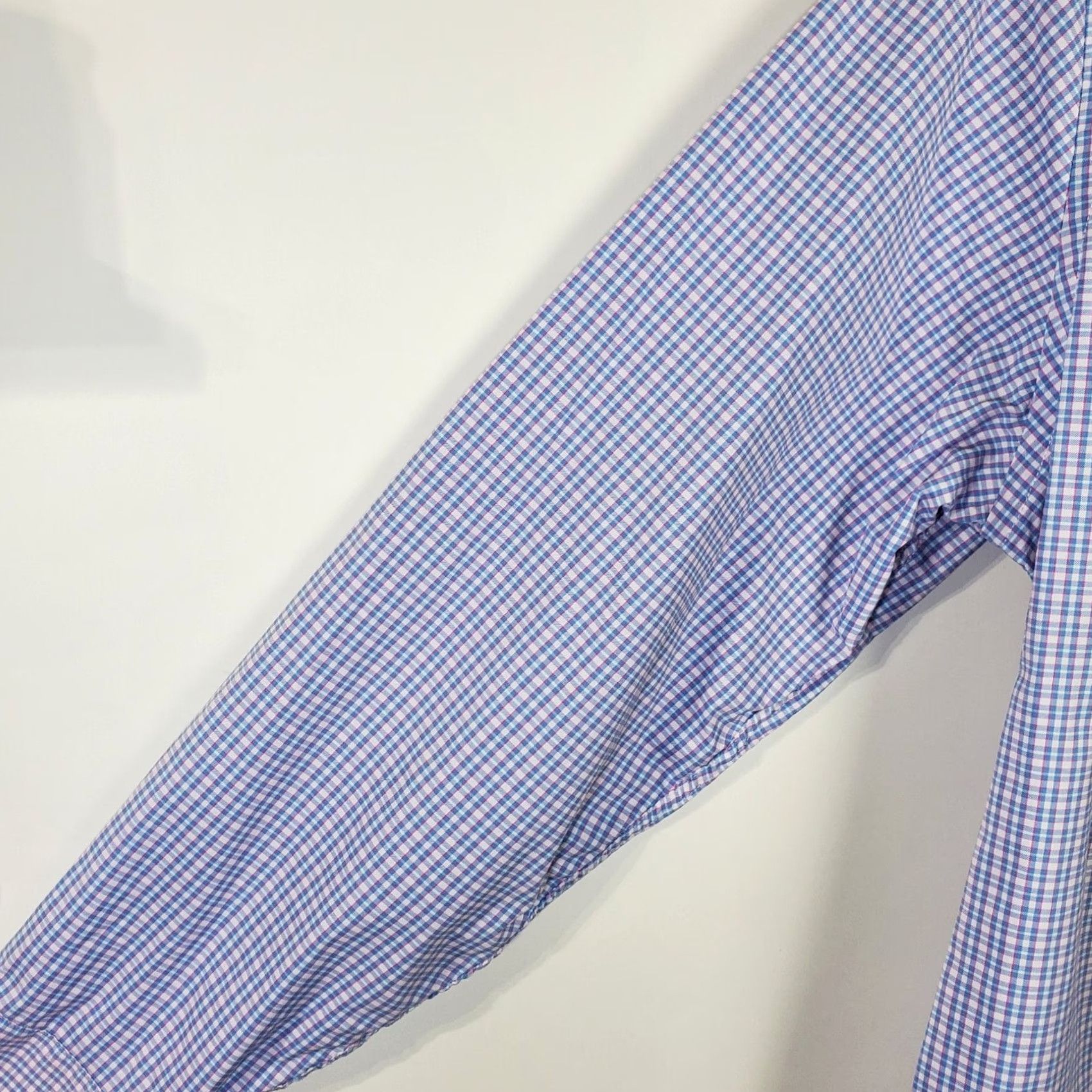 UNTUCKit UNTUCKit Shirt Mens XL Blue Pink Check Long Sleeve Button-Up Casual Golf Office Everyday Size US XL / EU 56 / 4 - 3 Thumbnail