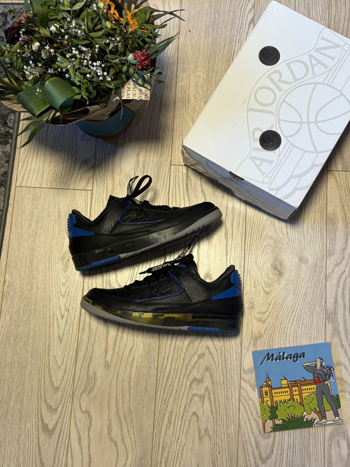 Nike × Off-White Jordan 2 Retro Low x Off White - black blue 10.5 / 44.5 Size US 10.5 / EU 43-44 - 1 Thumbnail