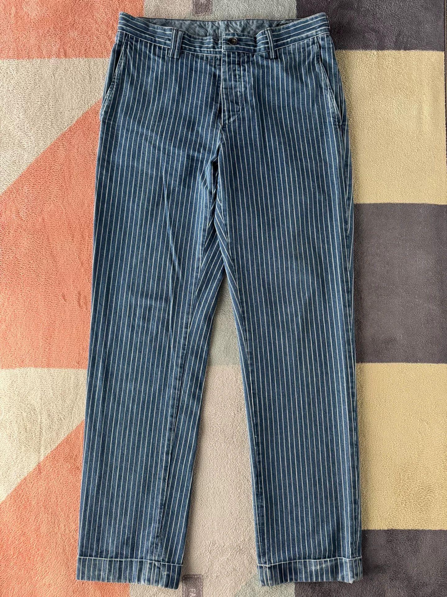 RRL Ralph Lauren Ralph Lauren Wabash Striped Pants Size US 32 / EU 48 - 1 Thumbnail