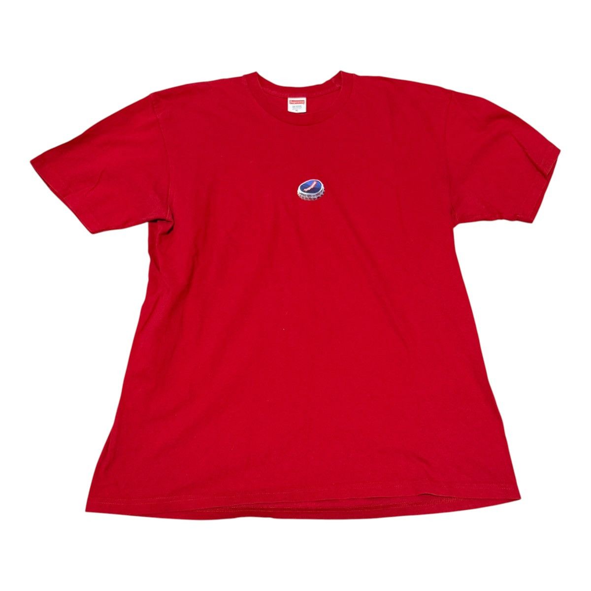Supreme Supreme Bottle Cap Tee Red FW18 Size XL Size US XL / EU 56 / 4 - 2 Thumbnail