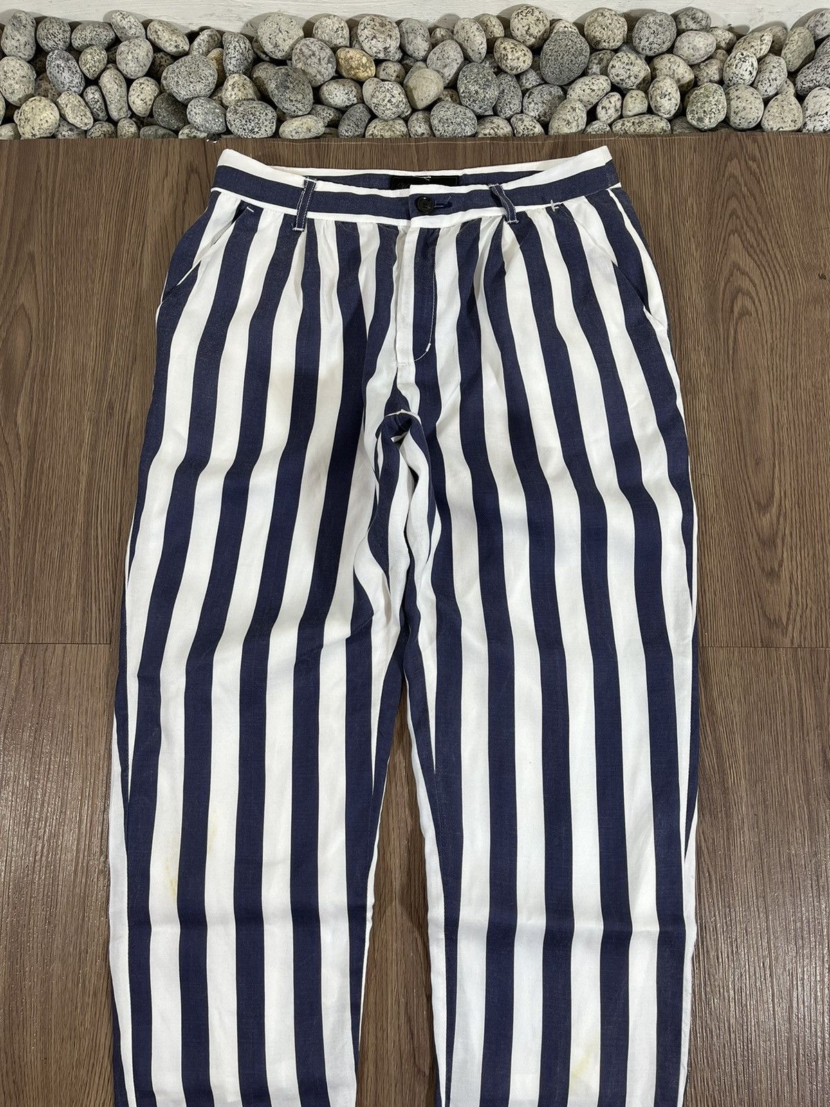 Hysteric Glamour Hysteric Glamour Blue/White Striped Pants Size US 28 / EU 44 - 3 Thumbnail