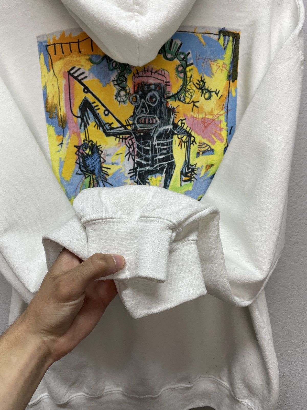 Jean-Michel Basquiat Jean-Michel Basquiat Pullover Hoodie White Sweatshirt Size US L / EU 52-54 / 3 - 5 Thumbnail