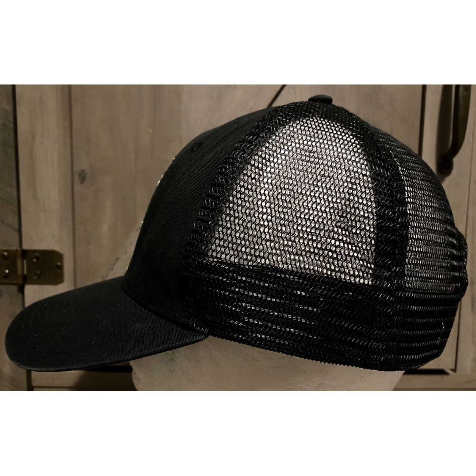 Patagonia Patagonia Mid Crown Trucker Hat Adjustable Black Portland Stag on the Steel Ltd. Ed. Unisex Adults Size ONE SIZE - 3 Thumbnail