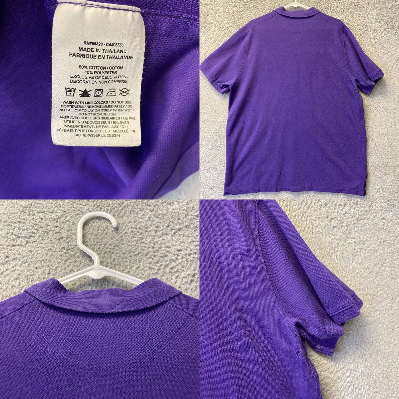 Nike Nike Polo Shirt Purple Casual Rugby Blend Size XL Men's 37-58 Size US XL / EU 56 / 4 - 8 Thumbnail