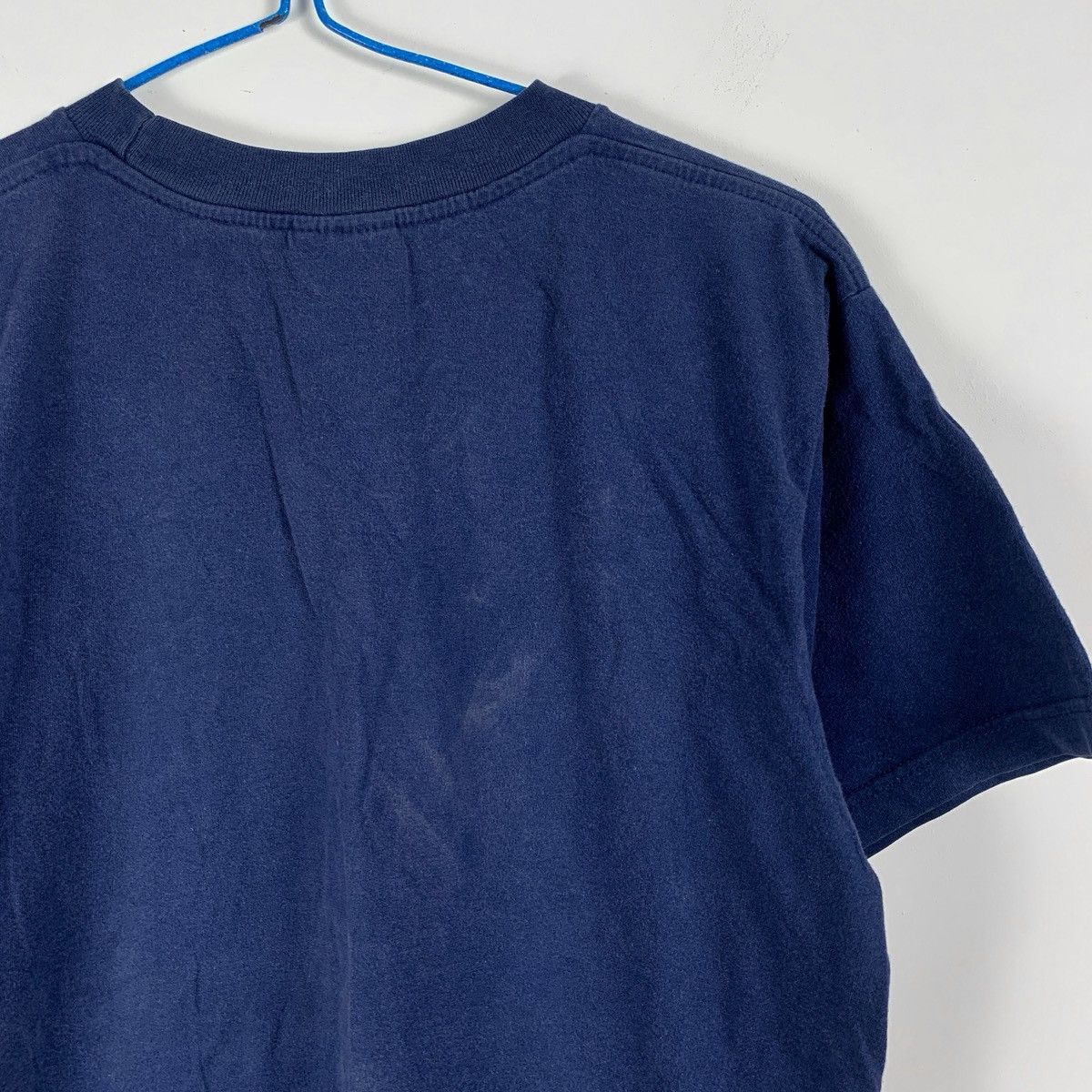 Nike × Vintage Vintage Nike Center Swoosh T-Shirt Blue Size US S / EU 44-46 / 1 - 5 Thumbnail
