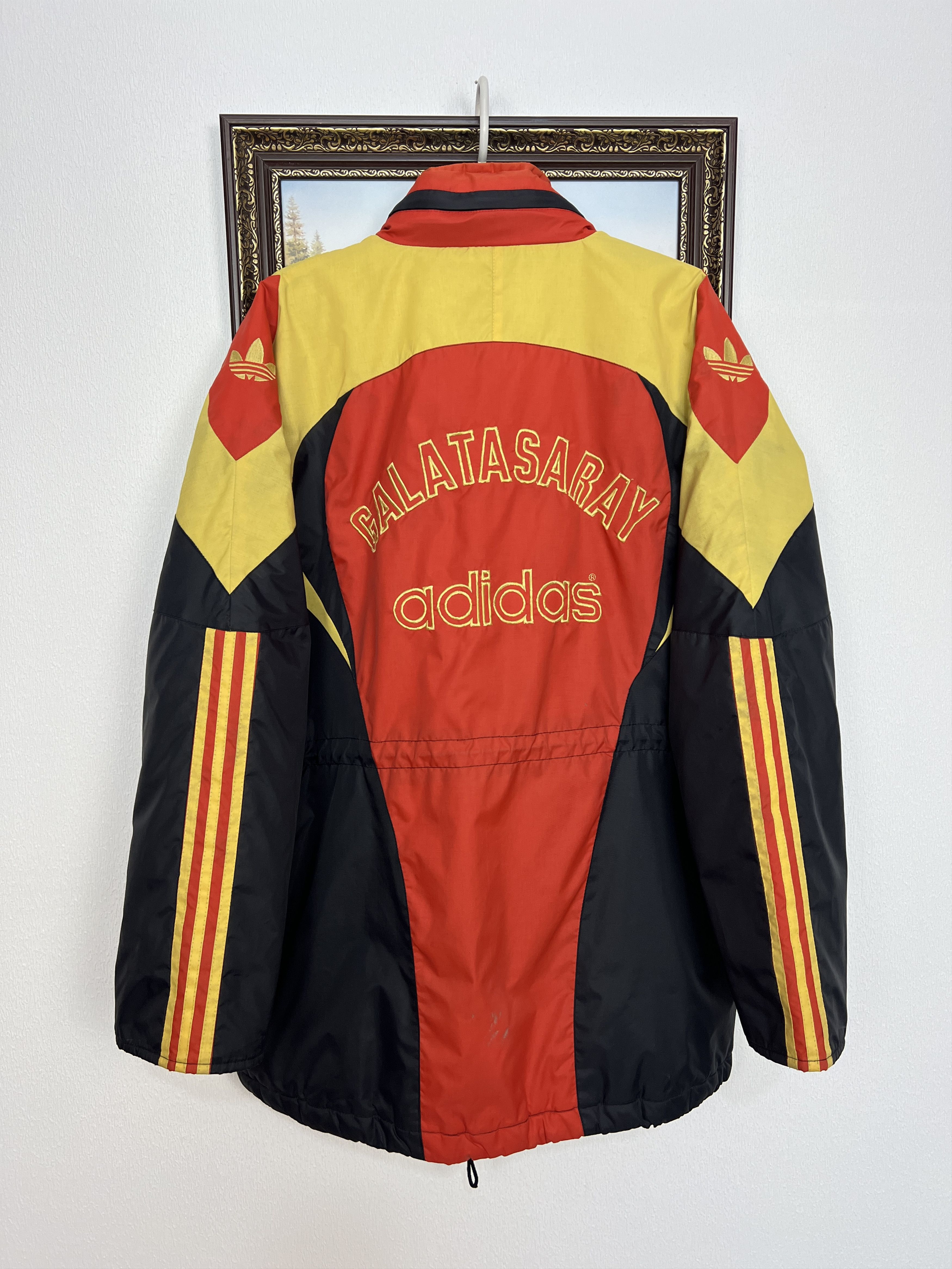 Adidas Vintage 90's Galatasaray Football Padded Jacket Soccer Rare Size US XL / EU 56 / 4 - 10 Thumbnail