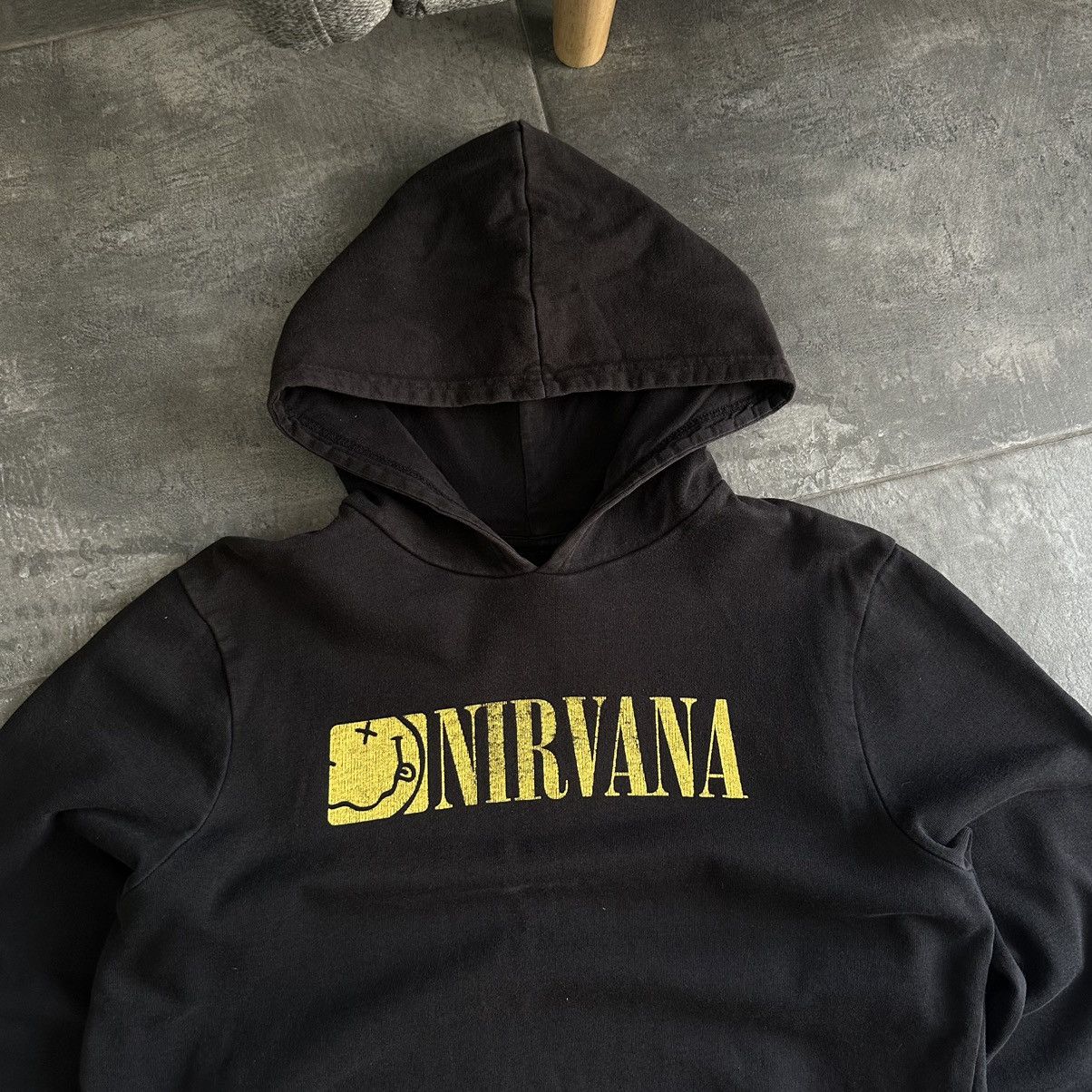 Nirvana × Vintage Vintage Nirvana Hoodie Big Logo Band Rock Y2K 00s Size M / US 6-8 / IT 42-44 - 5 Thumbnail