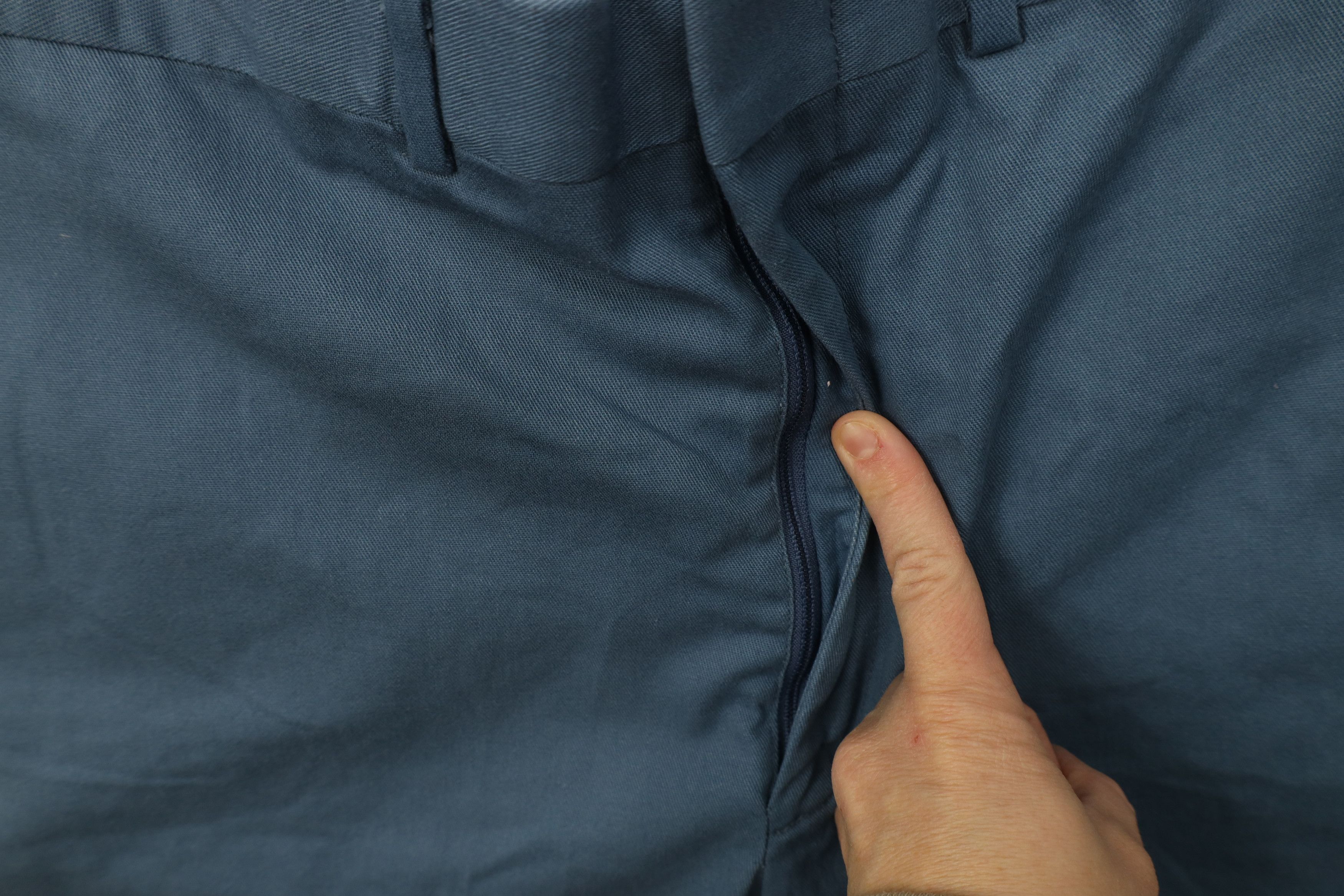Vintage Vintage 70s Streetwear Wide Leg Chino Pants Light Blue Size US 36 / EU 52 - 5 Thumbnail