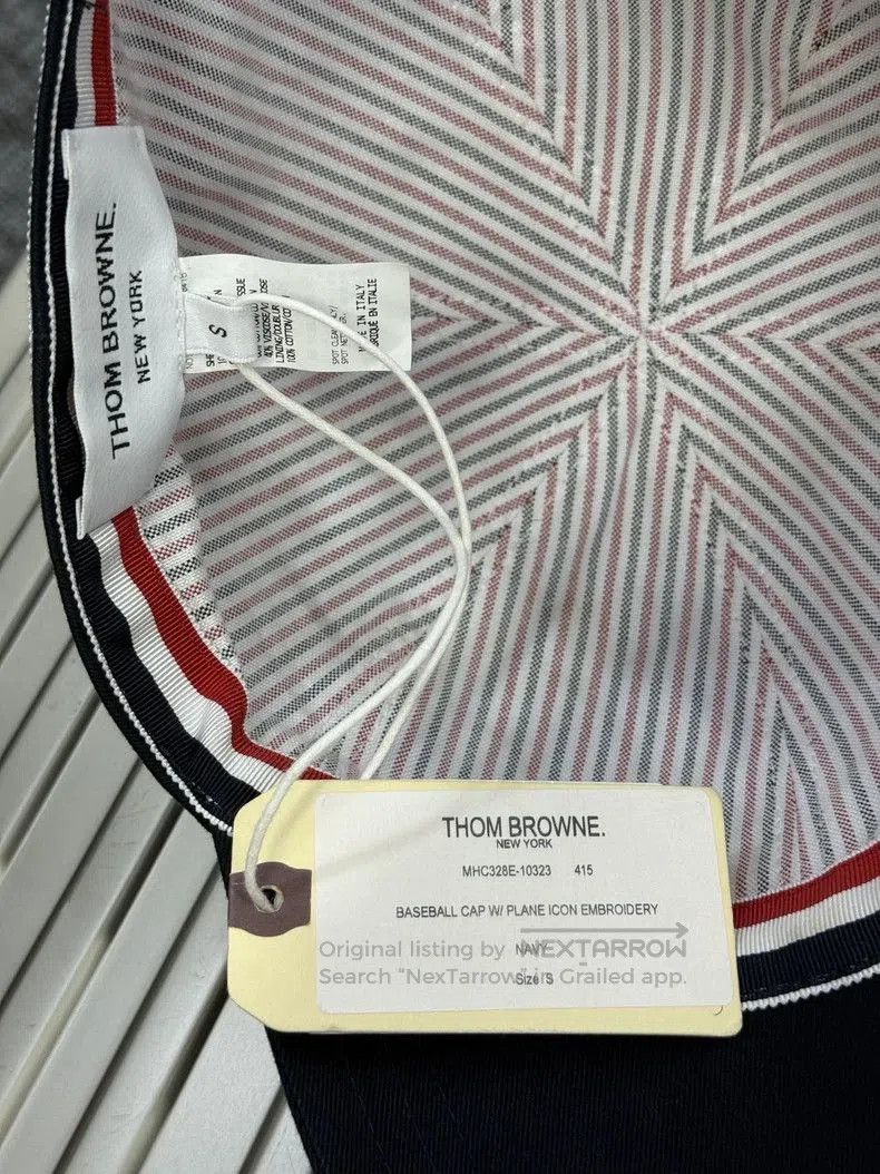 Thom Browne THOM BROWNE Black Baseball Cap S. Size ONE SIZE - 7 Thumbnail