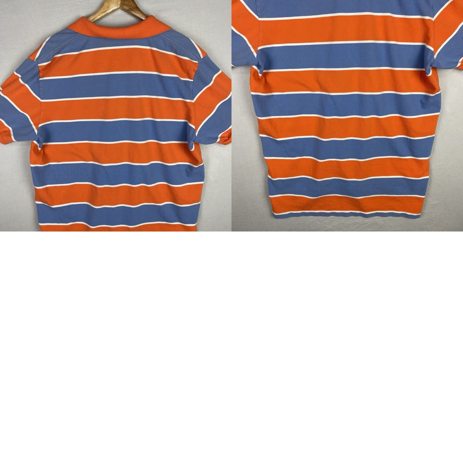 Polo Ralph Lauren Polo Ralph Lauren Shirt Mens XL Polo Striped Short Sleeve Blue Orange Preppy Size US XL / EU 56 / 4 - 9 Thumbnail