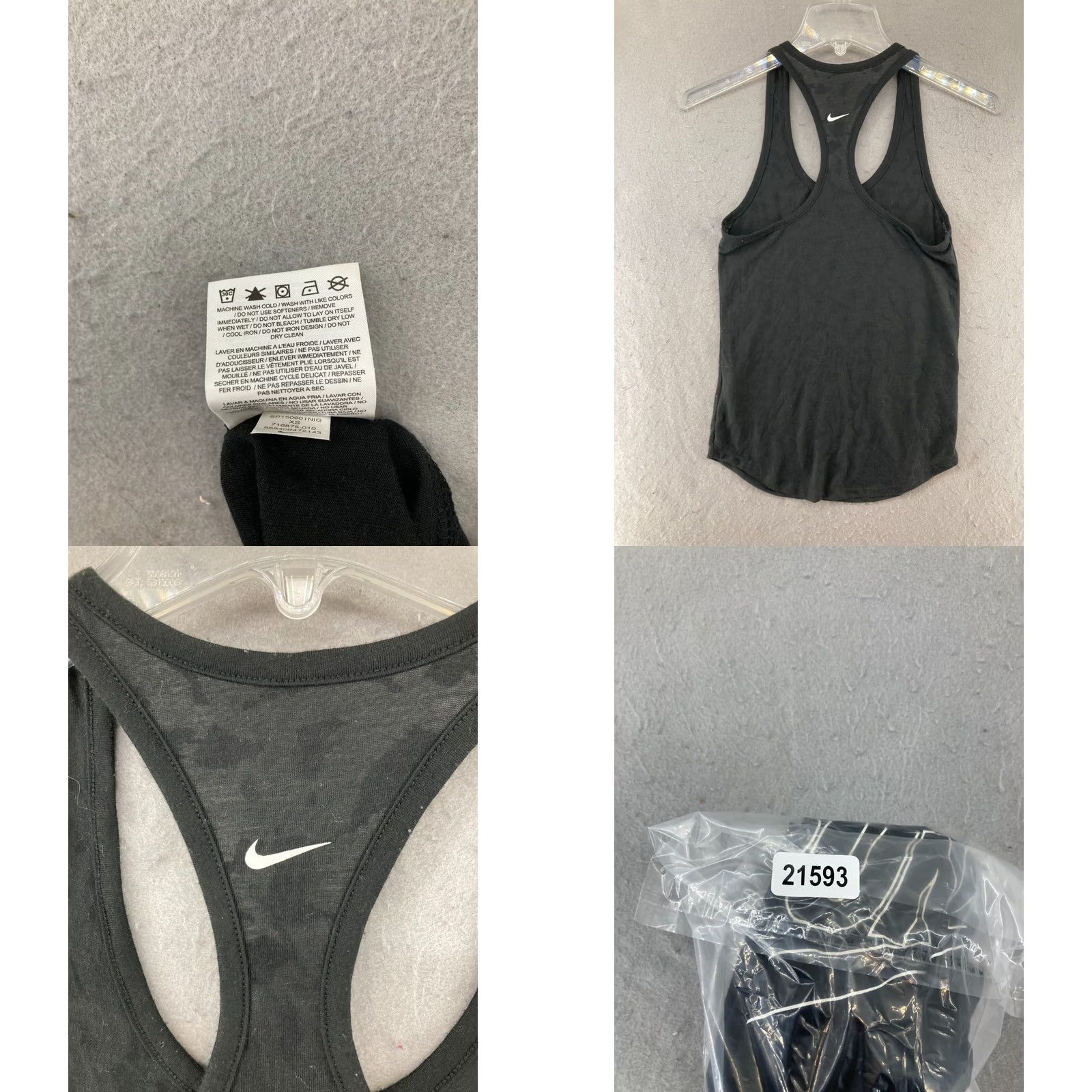 Nike Nike Dri-Fit Tank Womens XS Black Athletic Sleeveless Racerback VINTAGE? Size XS / US 0-2 / IT 36-38 - 8 Thumbnail