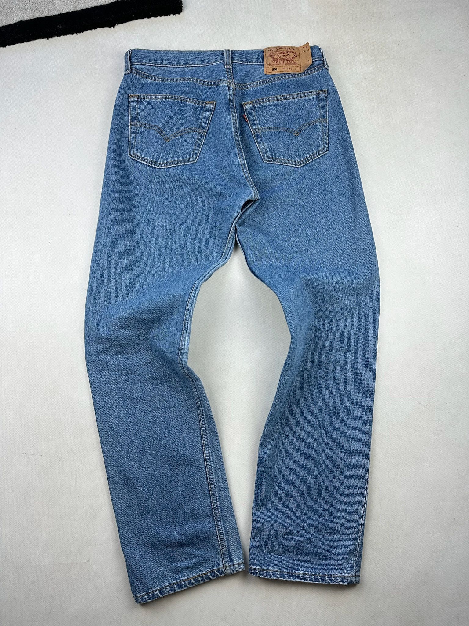 Levi's 90s Vintage Levis 501 Jeans blue washed Size US 32 / EU 48 - 8 Thumbnail