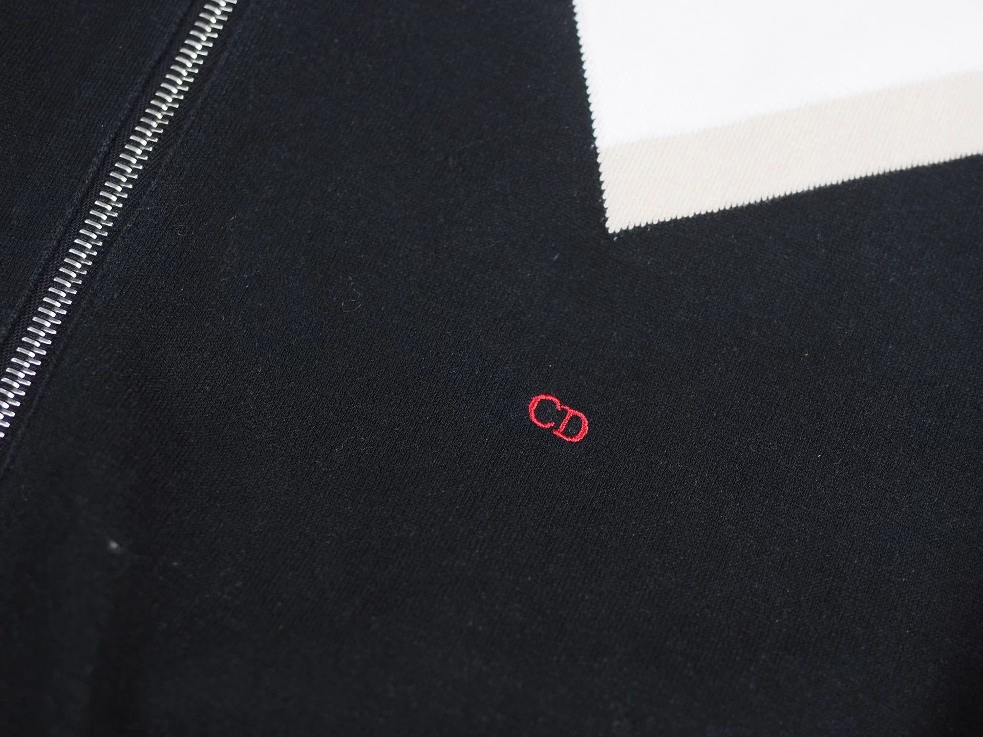 Dior DIOR Red/Black Colorblock Varsity Jacket XS (90% NEW) Size US XS / EU 42 / 0 - 4 Thumbnail