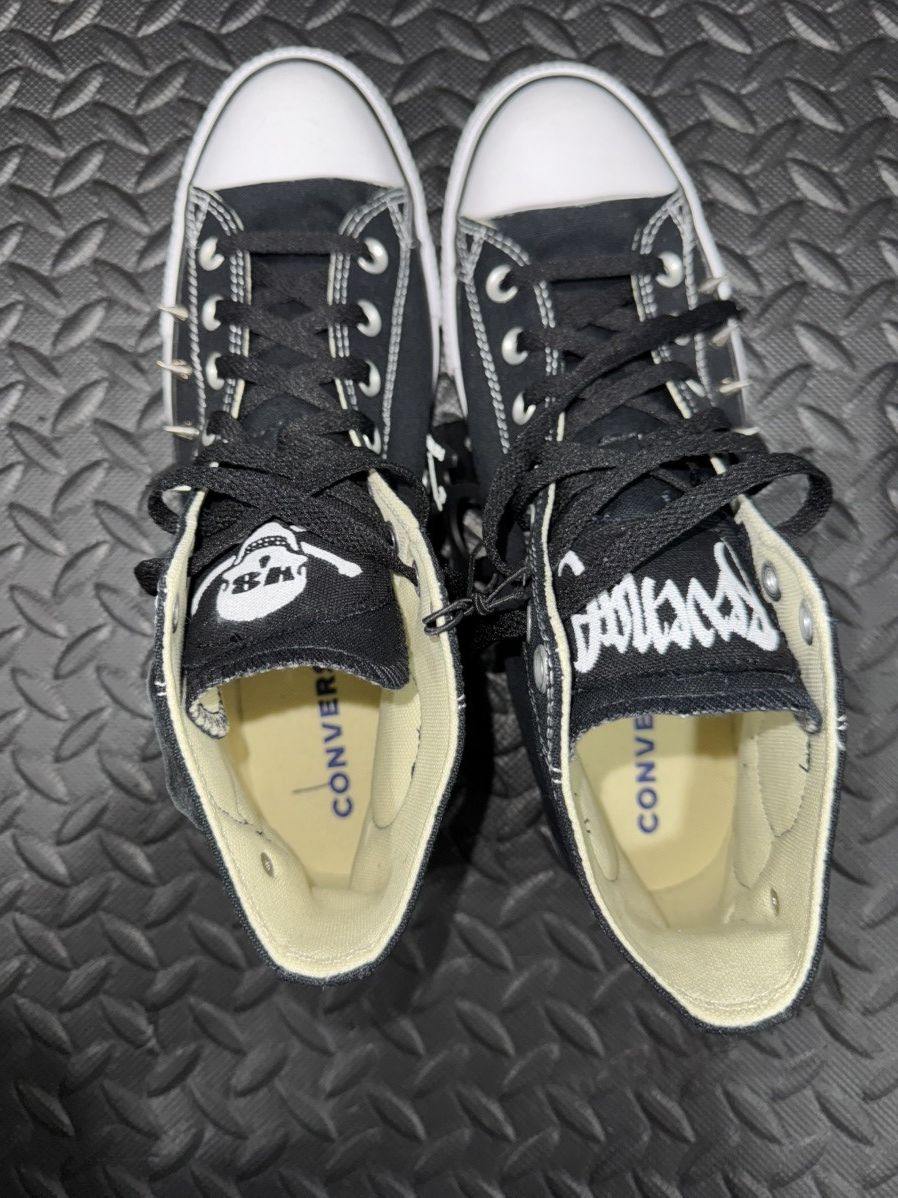Revenge REVENGE X ACTUALHATE EYE PATCH STUDDED CONVERSE Size US 10 / EU 43 - 5 Thumbnail
