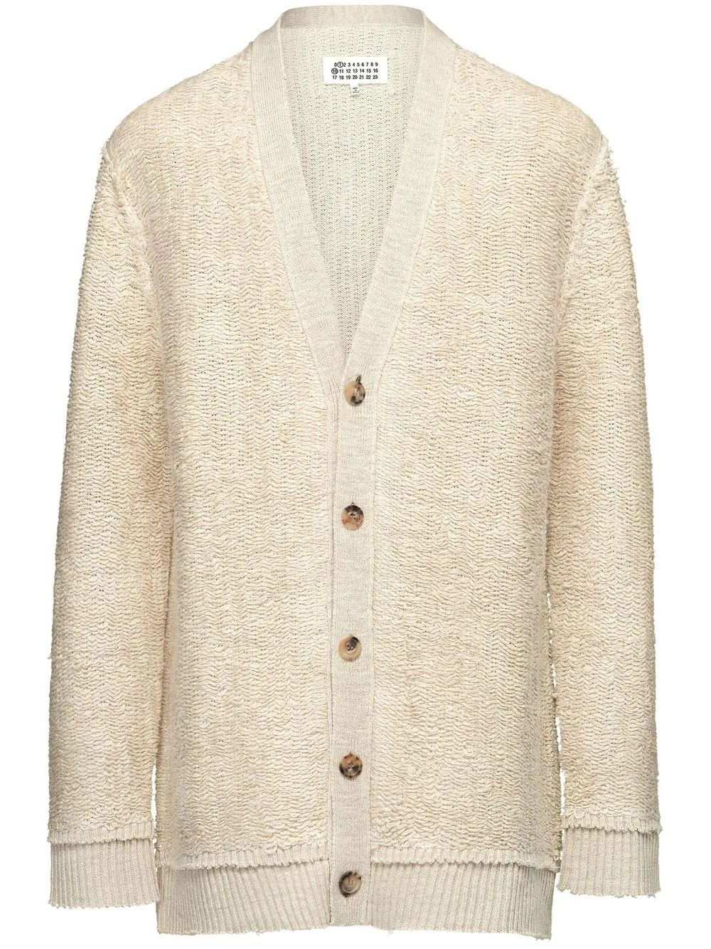 image of Maison Margiela O1W1Db11223 Cardigan In Neutral Beige, Women's (Size Large)
