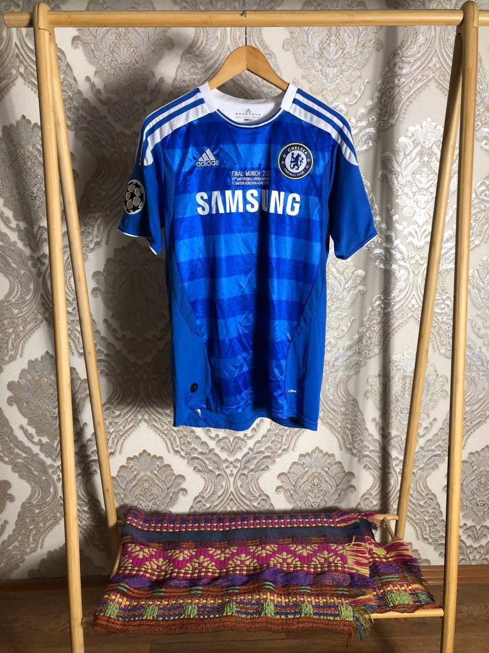 Vintage VERY RARE ADIDAS FC CHELSEA LONDON ENGLAND SOCCER JERSEY Y2K Size US M / EU 48-50 / 2 - 2 Thumbnail
