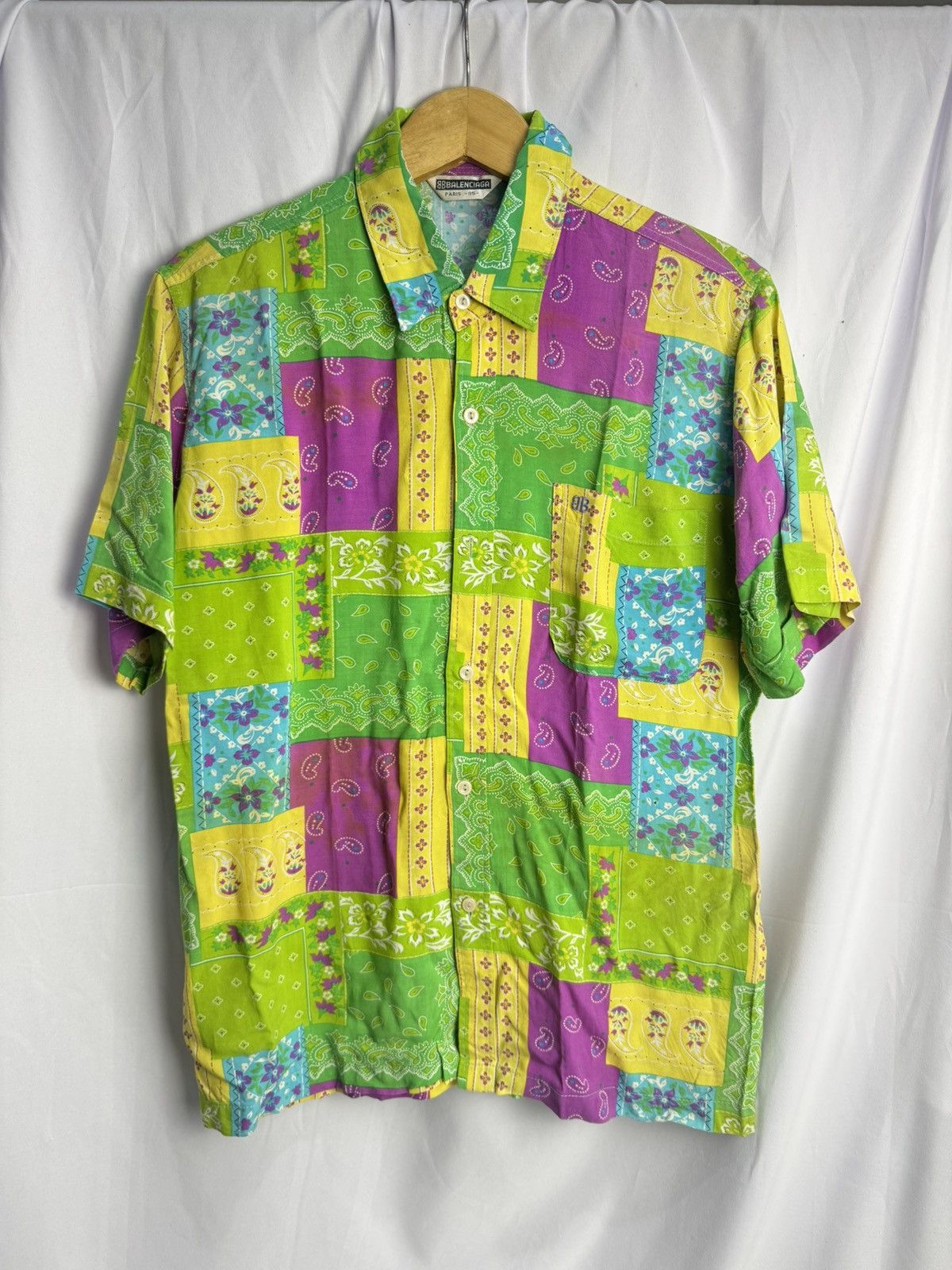 Balenciaga Balenciaga Paisley Bandana Botton Shirt Size US M / EU 48-50 / 2 - 1 Thumbnail