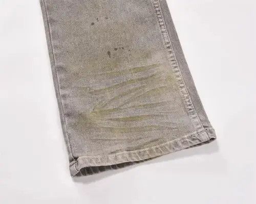 Jean Men's punk ink-splashed distressed washed jeans Size US 32 / EU 48 - 5 Thumbnail