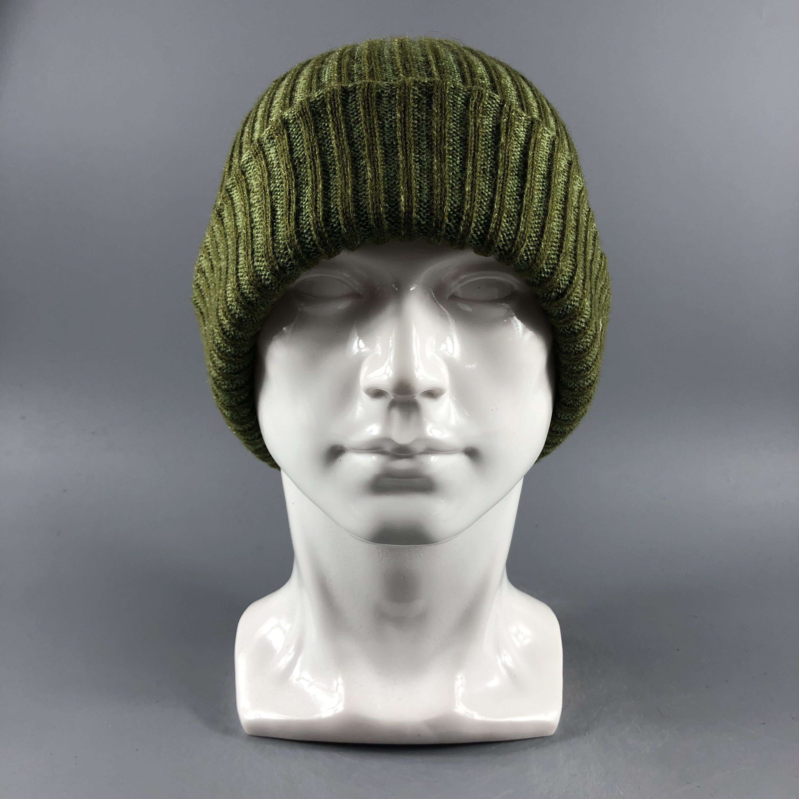Vintage Crocodile Ribbed Knit Beanie Snow Hat Snow Cap -D083 Size ONE SIZE - 1 Thumbnail