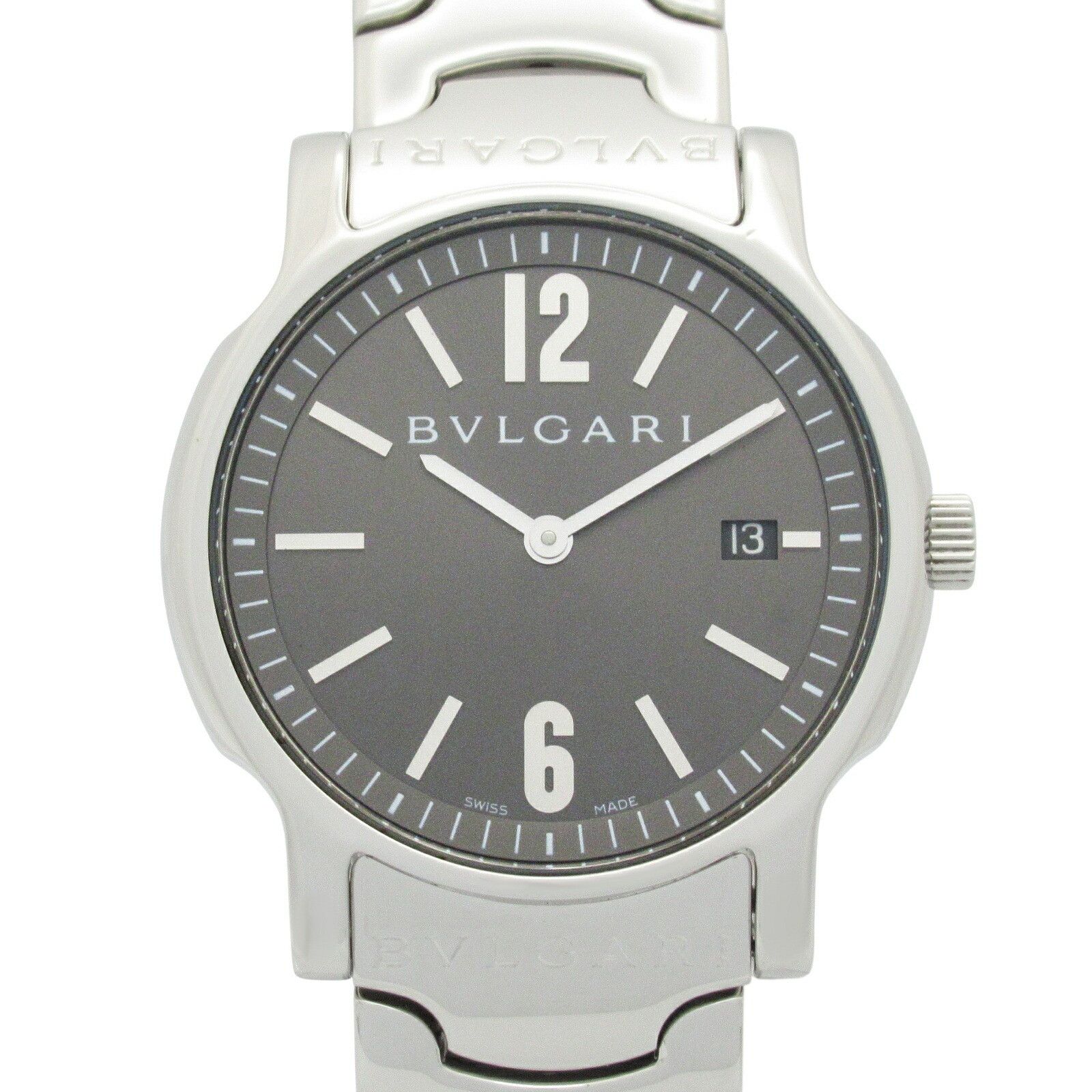 Bvlgari Bvlgari Bvlgari Solo Tempo Stainless Steel Watch Metal Quartz ST35S Size ONE SIZE - 1 Thumbnail