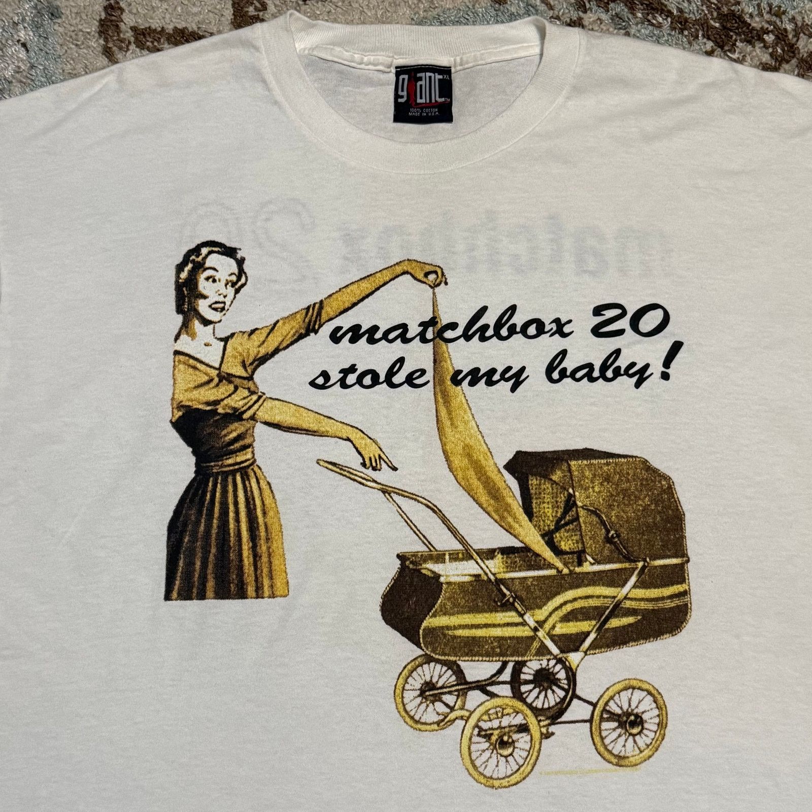 1997 Matchbox 20 Stole My Baby Shirt Size XL Giant Band Tee