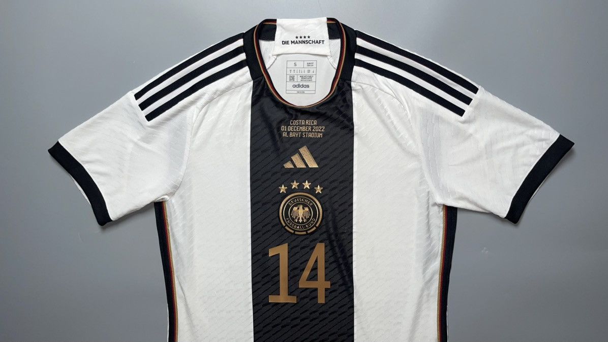 Adidas GERMANY ADIDAS 2022 WORLD CUP SOCCER HOME JERSEY #14 MUSIALA Size US S / EU 44-46 / 1 - 3 Thumbnail