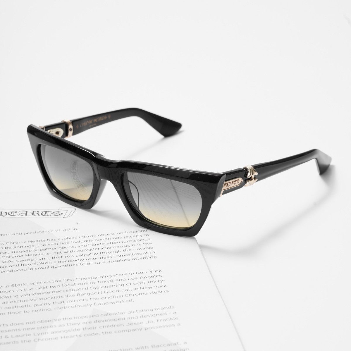 CHROME HEARTS CLITERALLY BLACK -18KGP SUNGLASSES