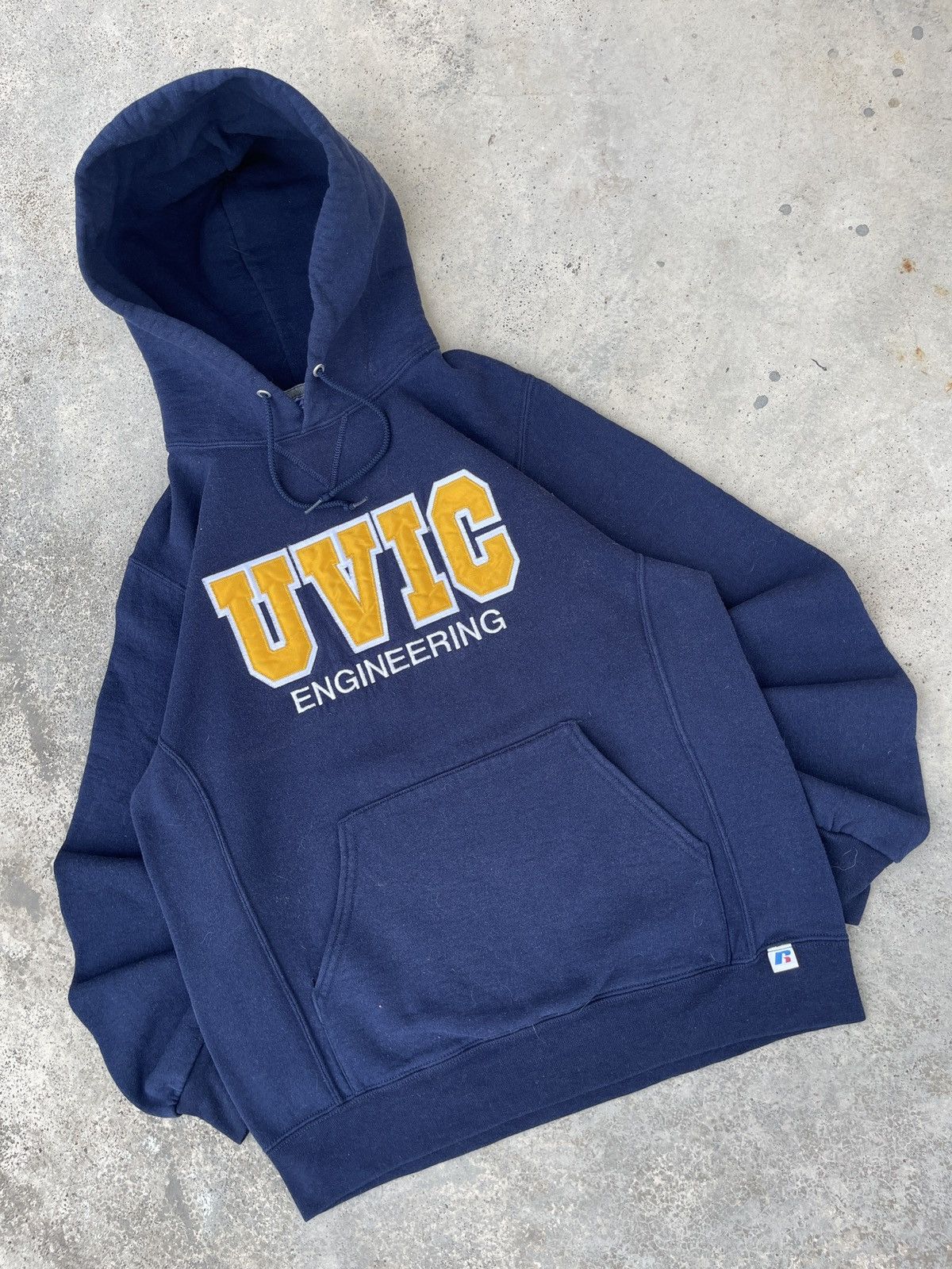 Russell Athletic × Vintage Vintage Russell Athletic UVIC Engineering Pullover Hoodie Size US L / EU 52-54 / 3 - 2 Thumbnail