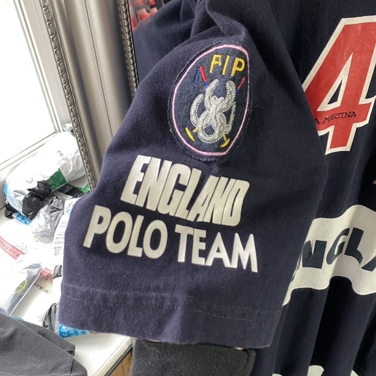La Martina La Martina polo t shirt big logo vintage 4 England Size US XL / EU 56 / 4 - 5 Thumbnail