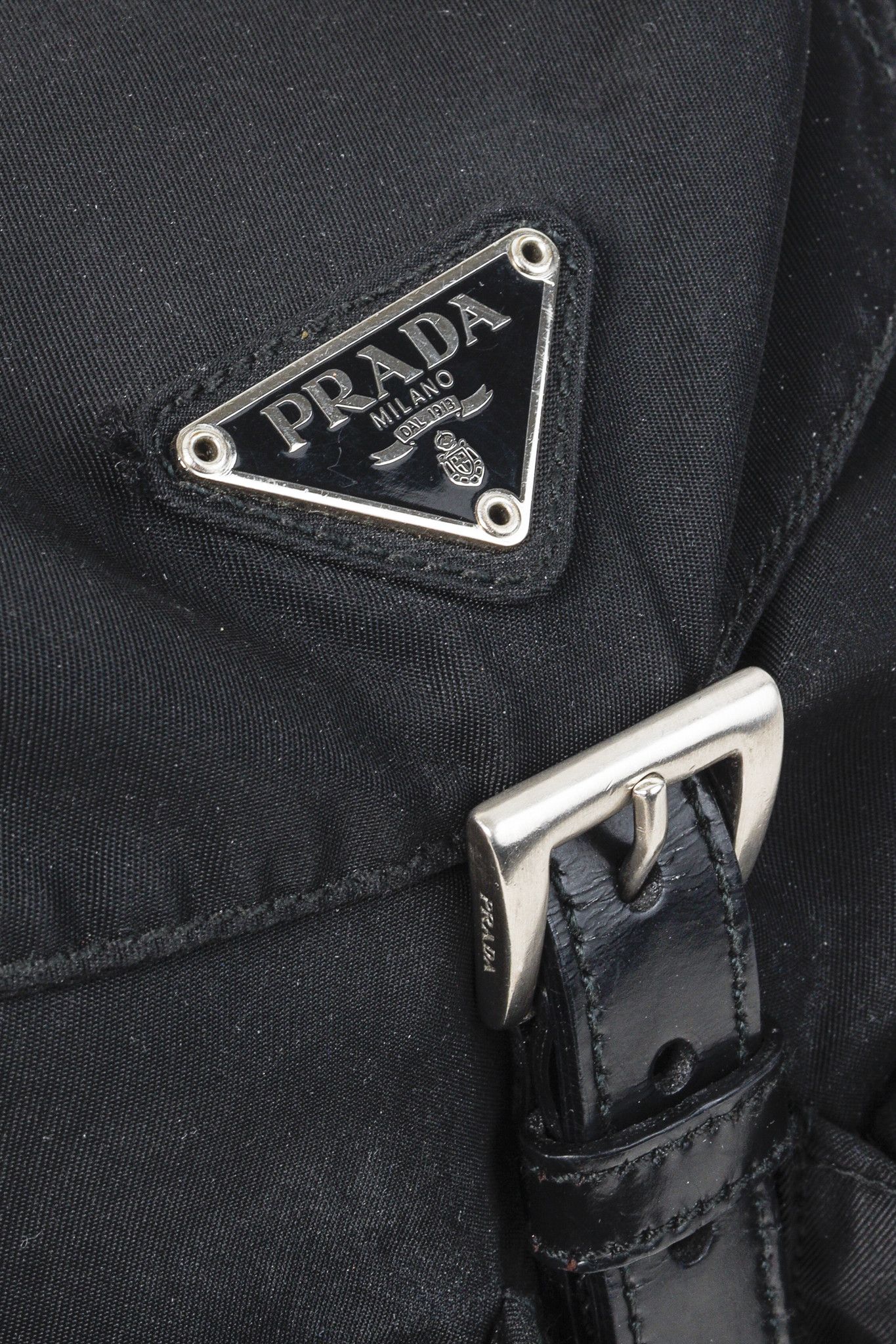 Prada Prada Saffiano-Trimmed Tessuto Backpack Size ONE SIZE - 12 Thumbnail