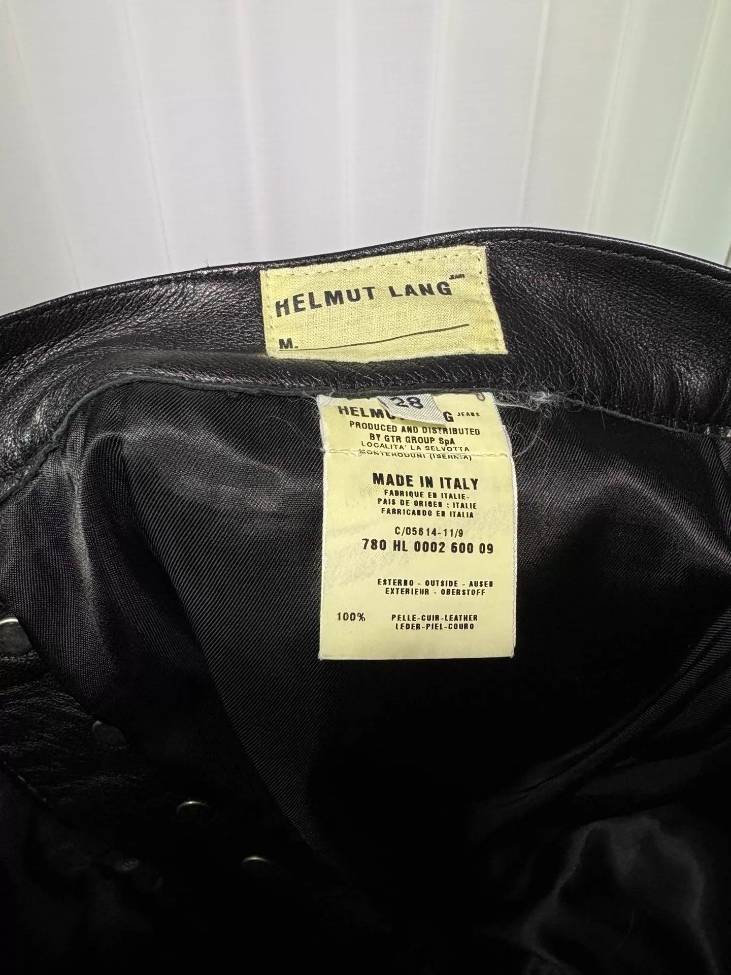 Helmut Lang Helmut Lang 1999 AW RTW Leather Pants Size 28 Size US 28 / EU 44 - 3 Thumbnail