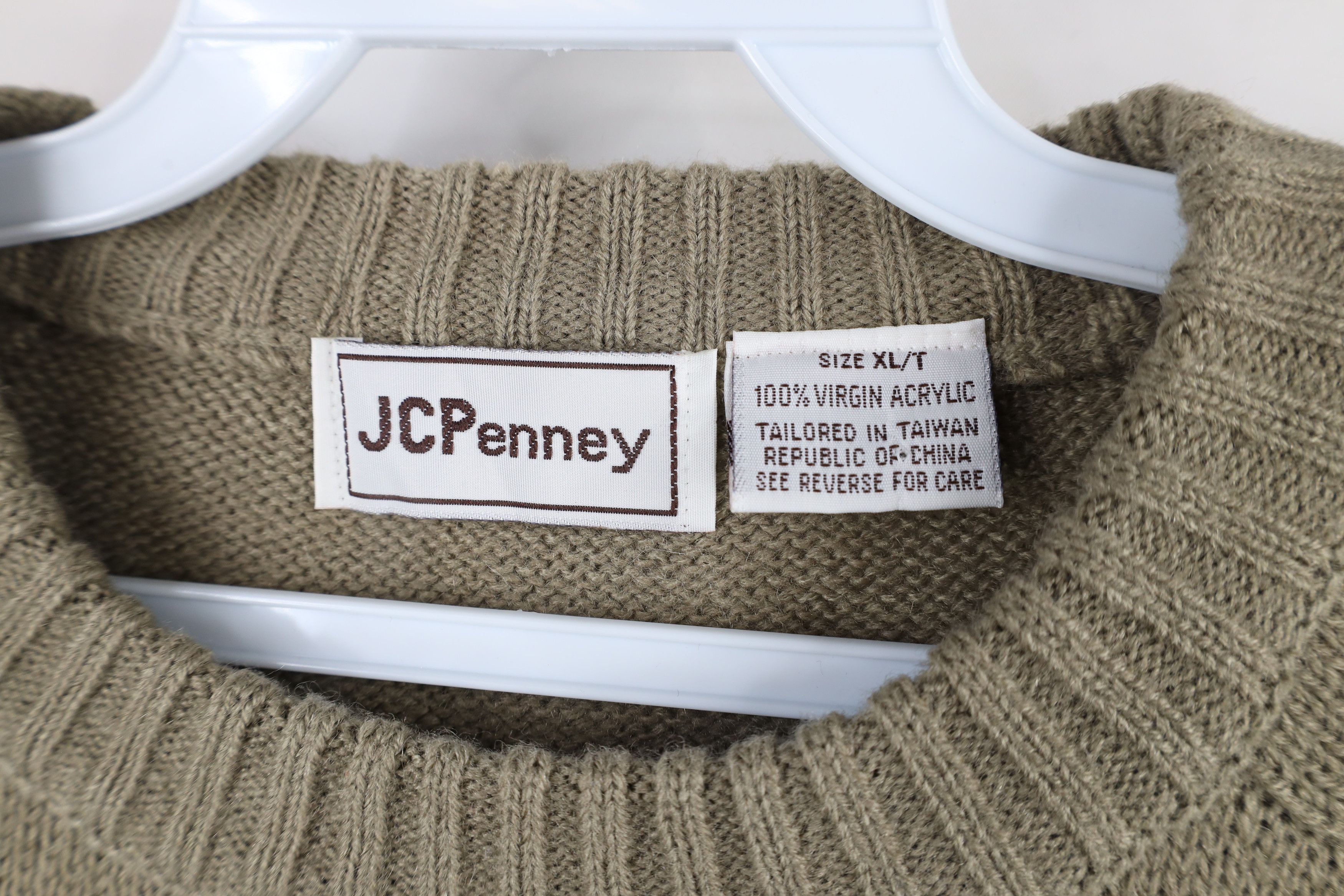 Vintage Deadstock Vintage 70s Streetwear Crewneck Sweater Beige Size US XL / EU 56 / 4 - 5 Thumbnail