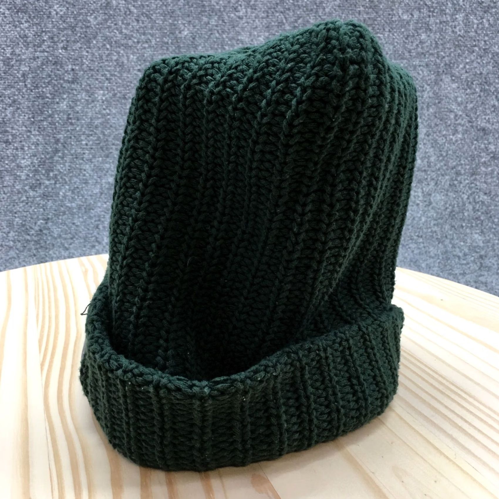 Vintage Love Your Melon Knit Beanie Hat Mens One Size Green Cotton Knitted Winter Logo Size ONE SIZE - 4 Thumbnail