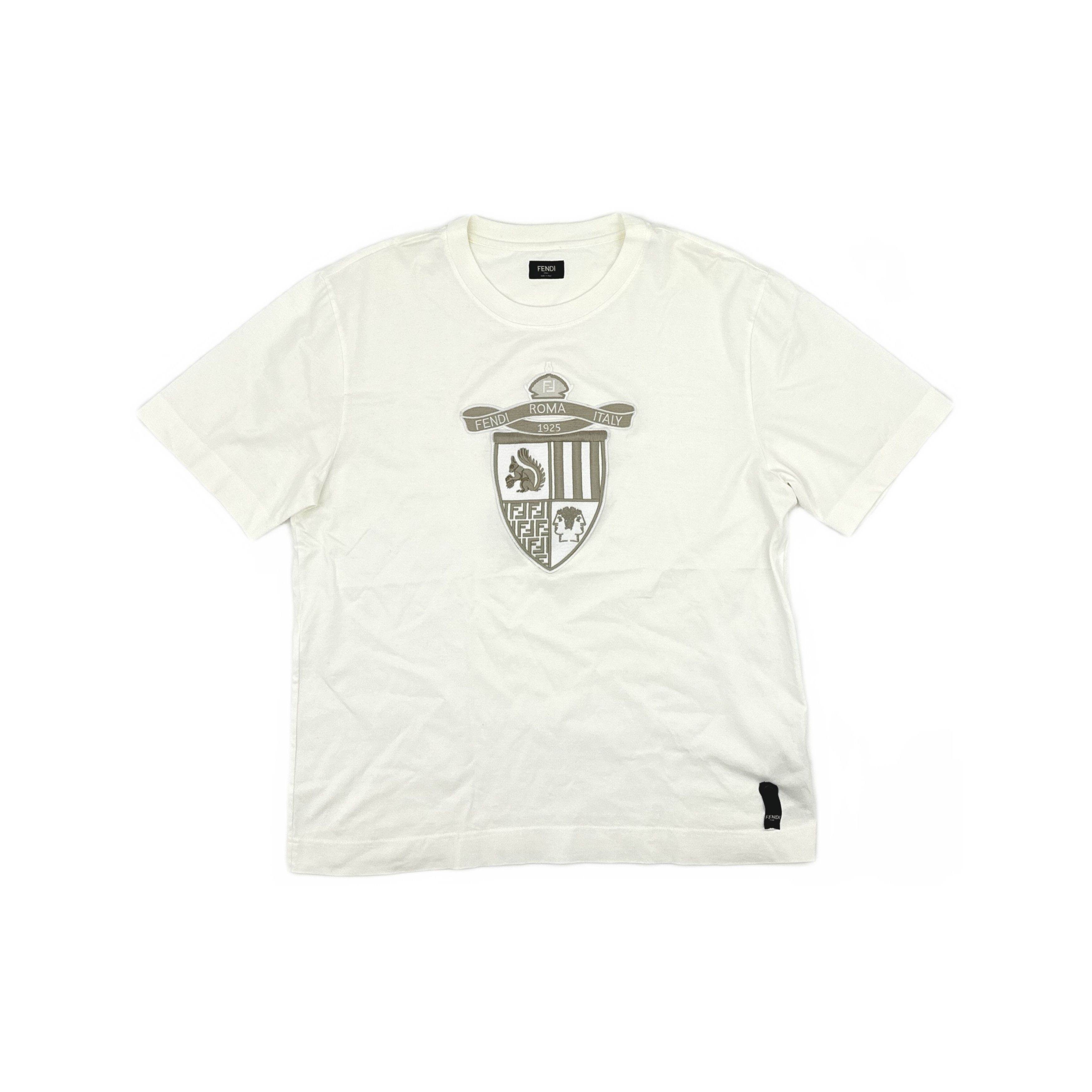 Fendi Fendi Crest Logo Short Sleeve T-Shirt Size XL Size US XL / EU 56 / 4 - 1 Thumbnail