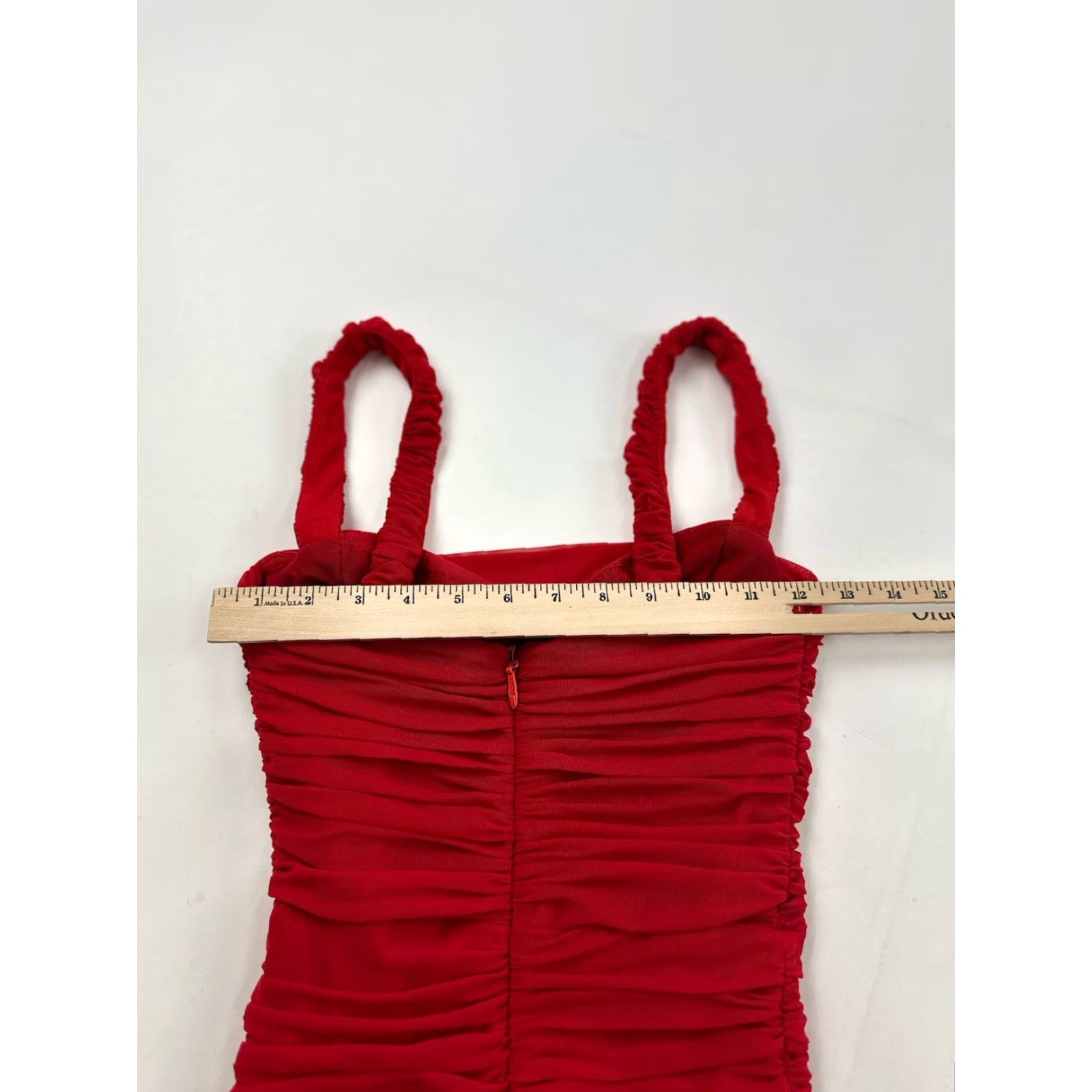 Lulus VINTAGE Lulus Dress Bodycon XS Red Lace Strappy Sleeveless Elegant Love Theme Womens Size XS / US 0-2 / IT 36-38 - 7 Thumbnail