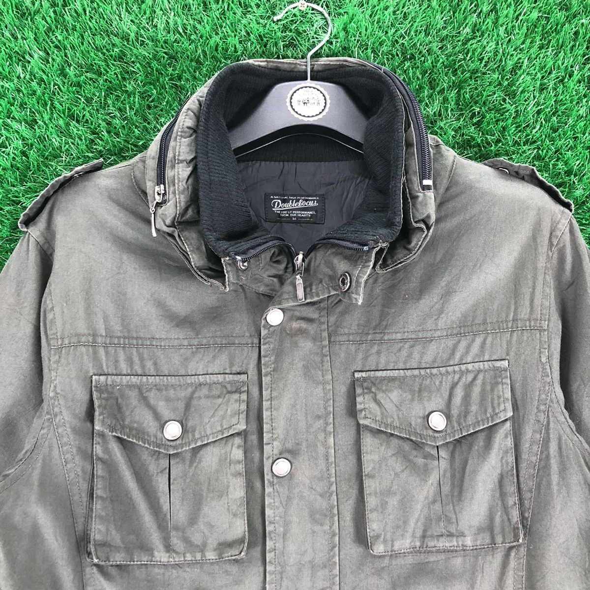 Vintage Vintage 90's OG Zipper Jacket by Double Focus Size US XS / EU 42 / 0 - 7 Thumbnail