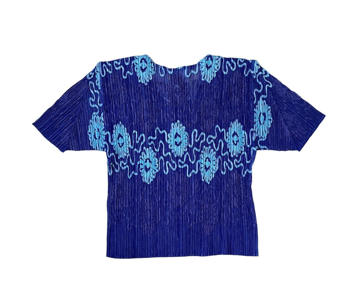 Pleats Please Issey Miyake TAX FREE 🇺🇸 issey miyake pleats please floral knitted tee Size S / US 4 / IT 40 - 7 Thumbnail