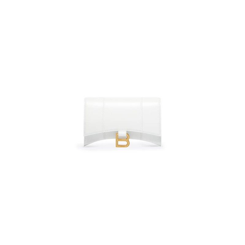 Balenciaga o1la1rc1a0226 Size: OS / Hourglass Wallet On Chain Box White Size ONE SIZE - 6 Thumbnail