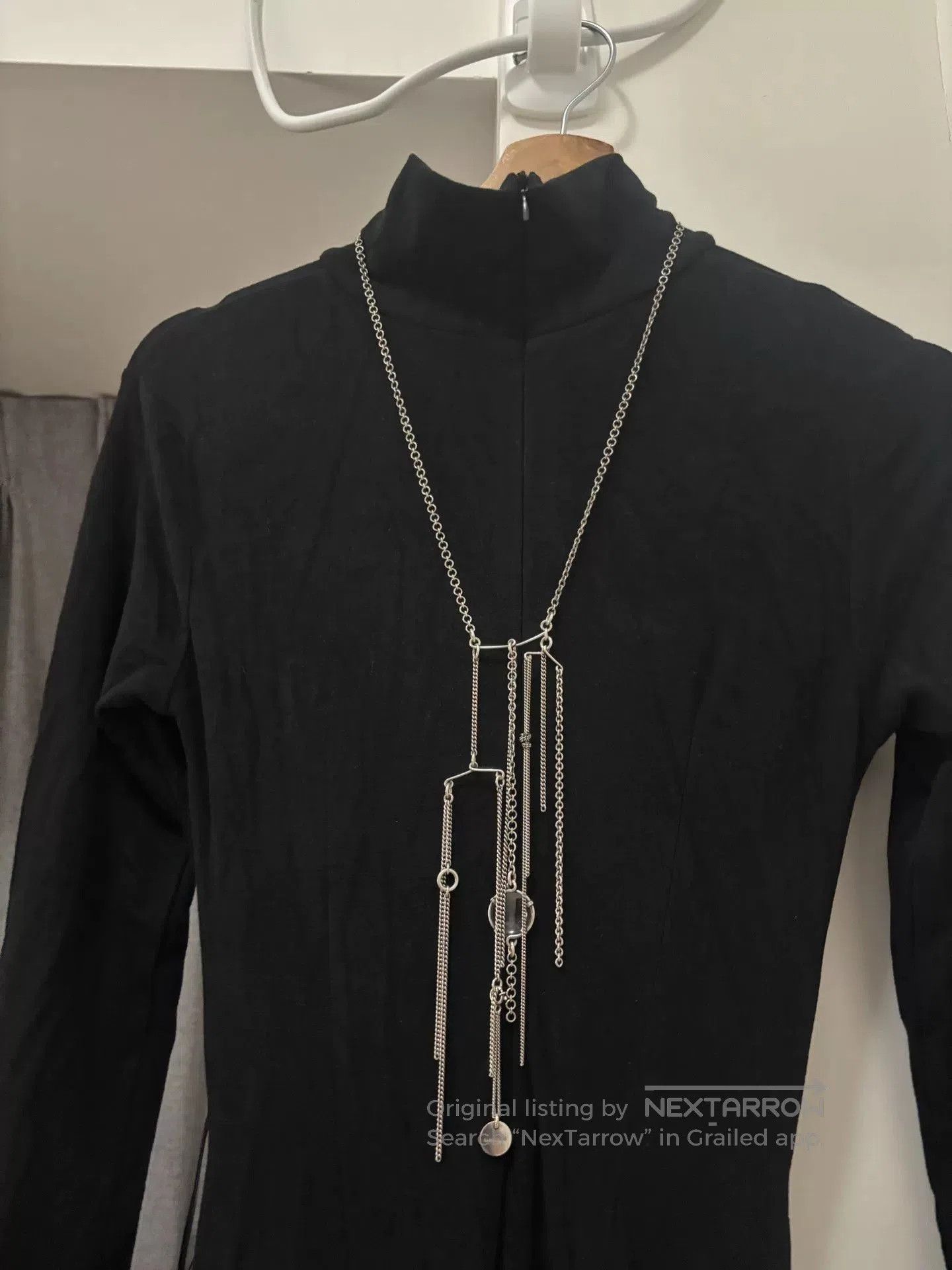 Ann Demeulemeester Ann Demeulemeester 925 Silver Sweater Necklace. Size ONE SIZE - 1 Thumbnail