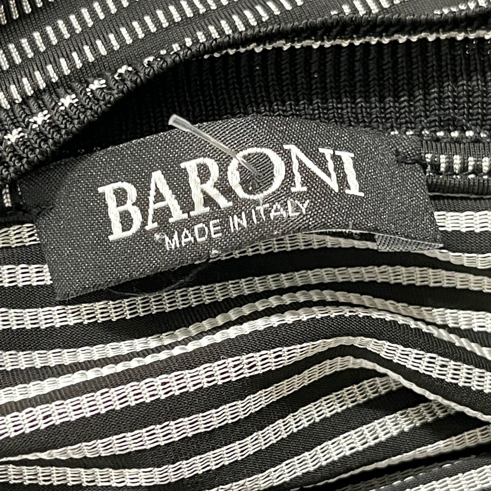 Vintage Baroni Shirt Men Size S Black Gray Striped Minimalist Quiet Luxury T-Shirt Regular Short Sleeve Round Neck Vintage No Size US S / EU 44-46 / 1 - 4 Thumbnail